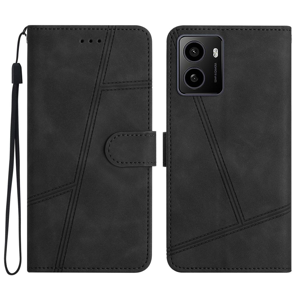 For HMD Pulse/Pulse+ Case Flip Leather Retro Phone Cover Lines Imprinted