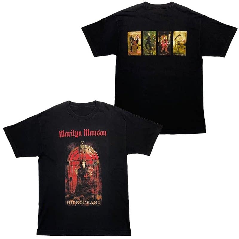 Marilyn Manson Abstract Casual TShirt Luxury Band Brand for Men and Women Top