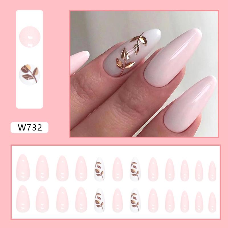 

European and American atmospheric gold leaf fashionable luxury fake nail women s special film