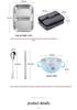304 Stainless Steel Insulated Bento Lunch Box, Microwaveable & Compartmentalized for Students & Office Workers