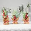 Harbor Love Mini Christmas Tree with Burlap Base and Red Berries
