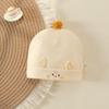 Pure Cotton Double Layer Newborn Hat for 0-3 Months, Suitable for Autumn/Winter