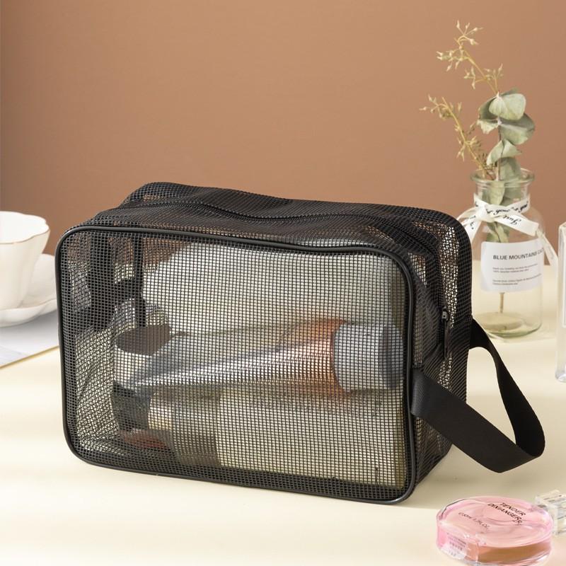 Mesh Shower Caddy Tote Bag Cosmetic Storage Bag Multifunctional Shower Bag Large Capacity Portable Toiletry Organizer