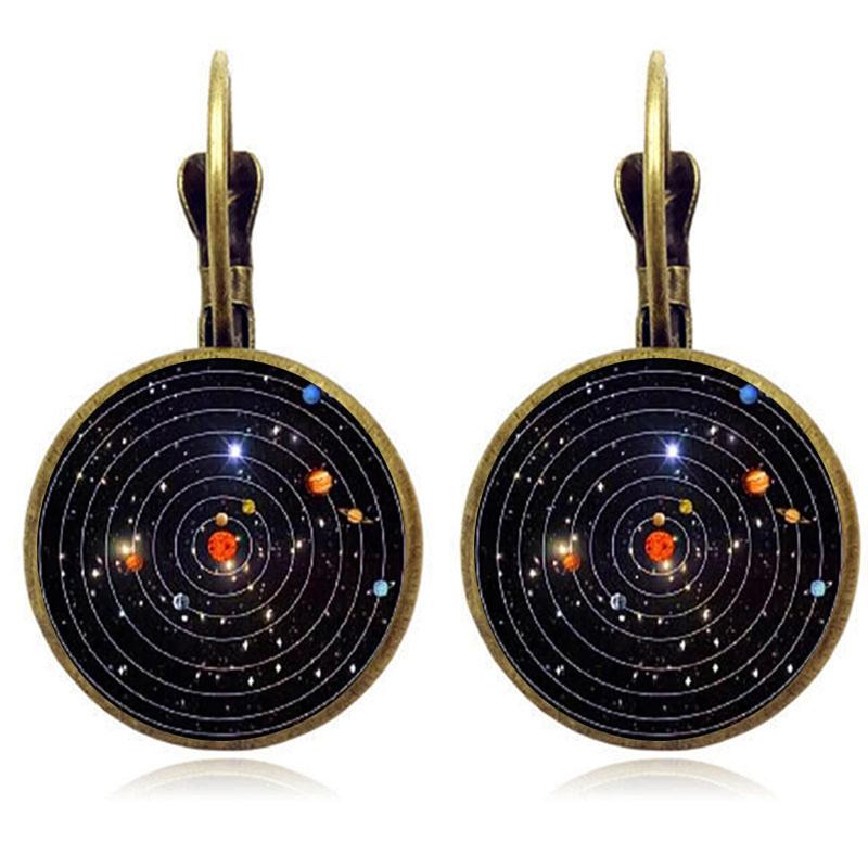 Fashion Earring Y2K Vintage Marigold Time Gem Flower Ear Buckle