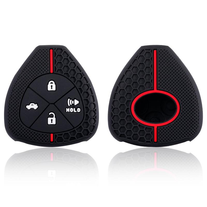 Key Holder Case For Toyota Yaris/Vitz Auris Mk I 2007 Corolla Verso Hilux 7 Rav4 Porte Camry Car Key Cover Keychain 2/3/4Buttons