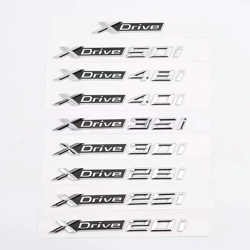 

3D New Xdrive 20d 30d 35d 40d 50d 20i 25i 30i Car Fender Emblem Trunk Badge Sticker For BMW X1 X3 X4 X5 X6 X7 Logo Accessories Xdrive срібний