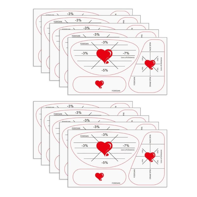 

Pack Of 10 Golf Impacts Sticker Golf Ball Strikes Marker For Swing Training With Adhesive Materials & Quickly Feedback