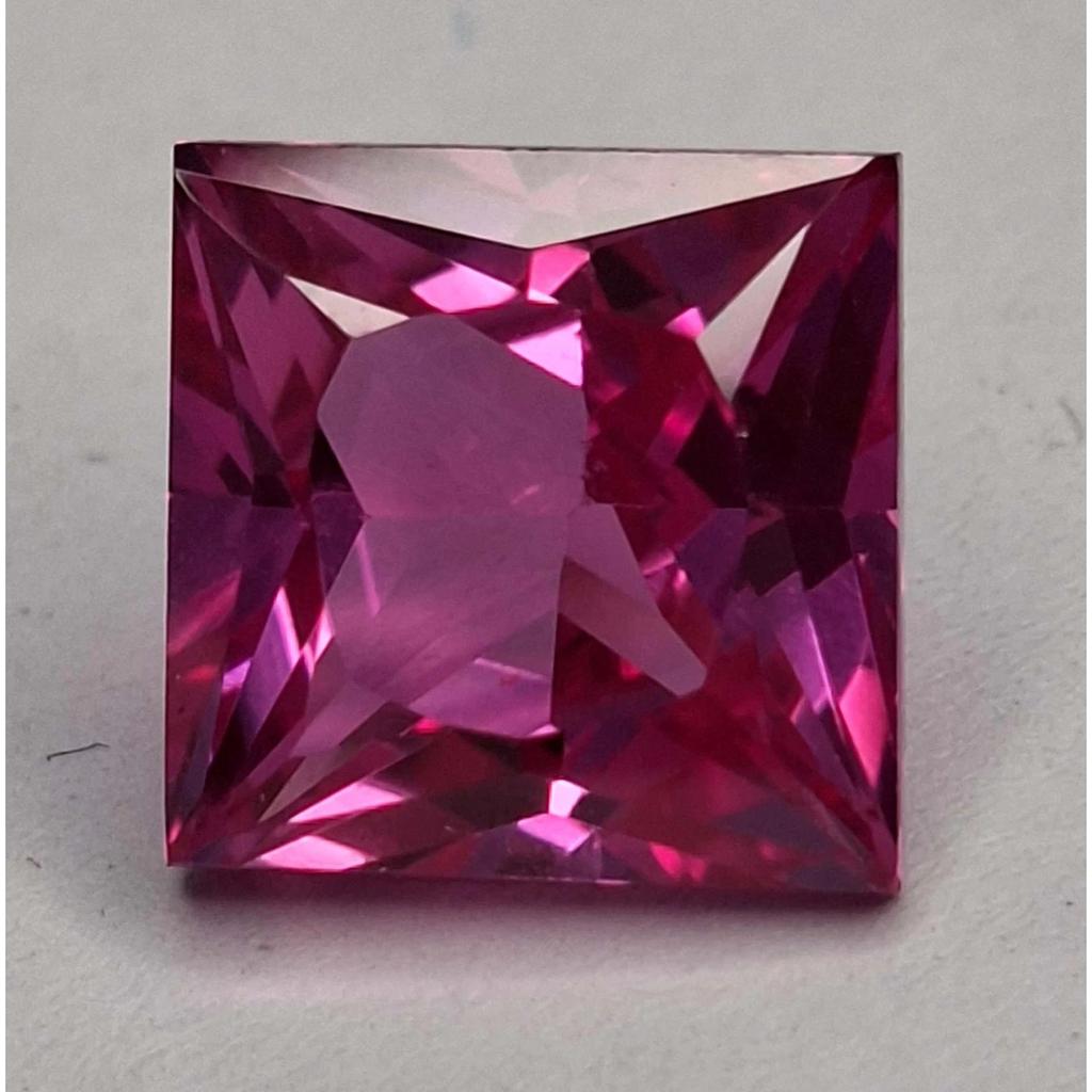 7-9 Ct Natural Pink Sapphire Shape Princess Cut Beautiful Certified Gemstone