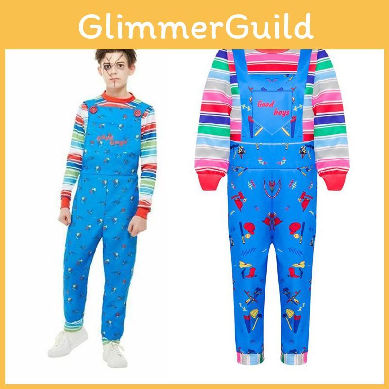 Adorable Child's Play Licensed Chucky Costume For Halloween Kids Fancy Dress