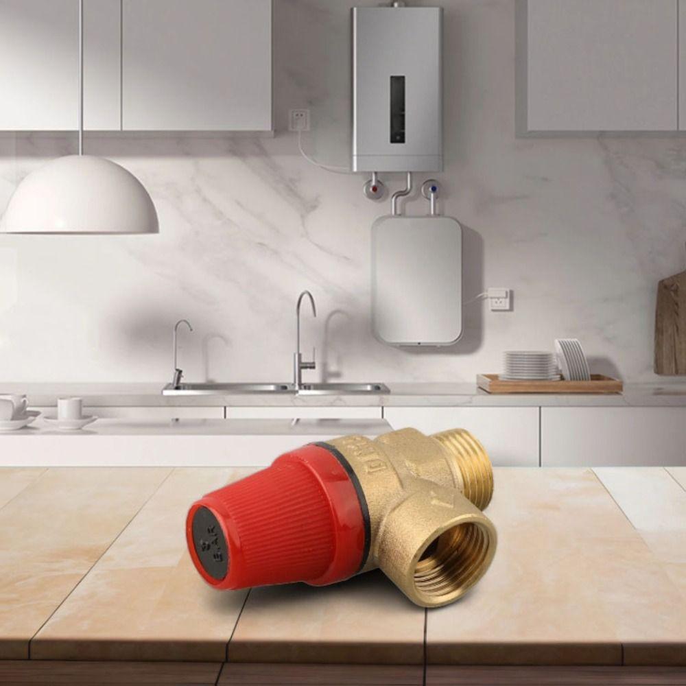 Efficient Pressure Control Drain Switch Color Gold Brass Safety Valve Pressure Control System