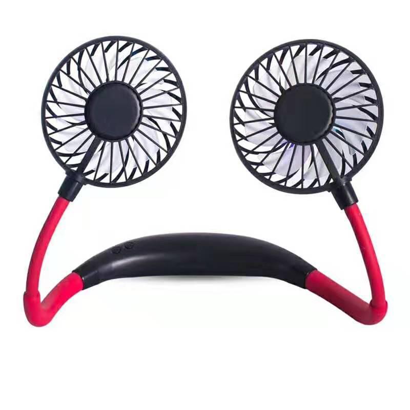 LED Nackenventilator: Wiederaufladbarer geräuschloser Hängeventilator der 3. Generation