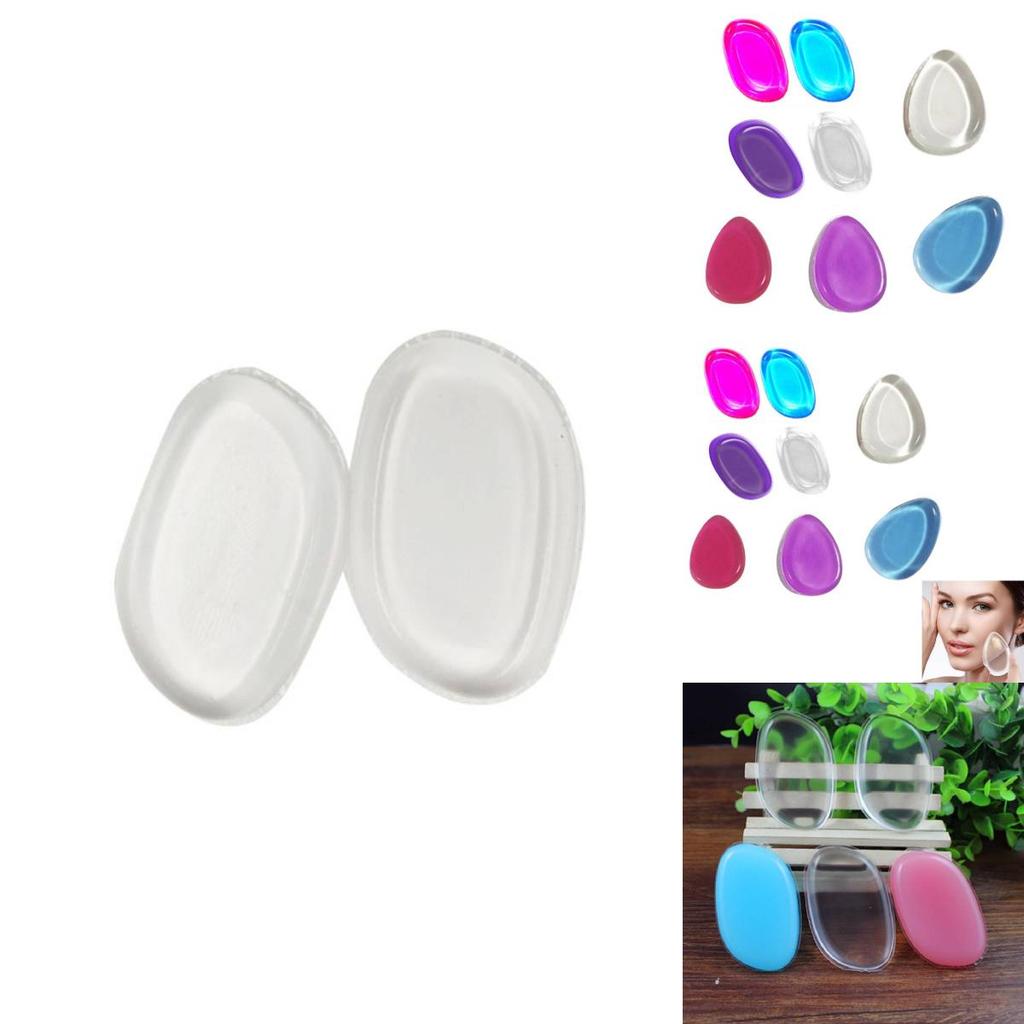 Set di Cipria di Silicone Morbido Gelatina di Alta Qualità per Trucco Forma a Foglia Goccia Facile da Pulire Antiaderente