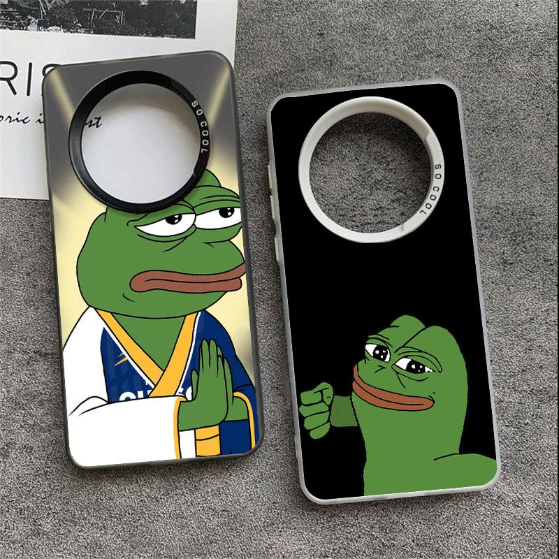 Funny Sad Forg P-Pepe Meme Soft Phone Case for Xiaomi Redmi Note 13 14 15 Pro Plus 12S 12 11S 11 11T 10S 10 Shockproof Cover Bac