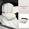Luxury Car Neck Pillow | Nappa Leather Car Interior Decoration Accessories, Headrest, Seat Cushion, Neck Support Pillow, Comfortable and Breathablel