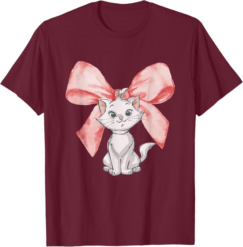 Disney The Aristocats Big Bow Marie Watercolor T-Shirt