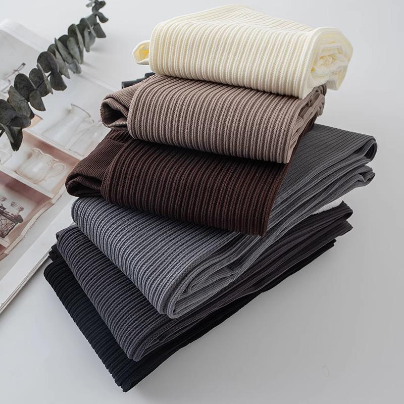 Grey See-through Cable Knit Leggings for Women - Spring & Autumn Thin Style Pantyhose That Stay Up