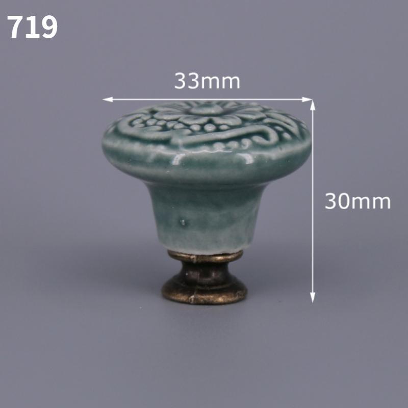 2PCS Special Color Ceramic Wardrobe Drawer Pull Handle Furniture Knob Hardware Europe Cabinet Cupboard Handles Drawer Pull