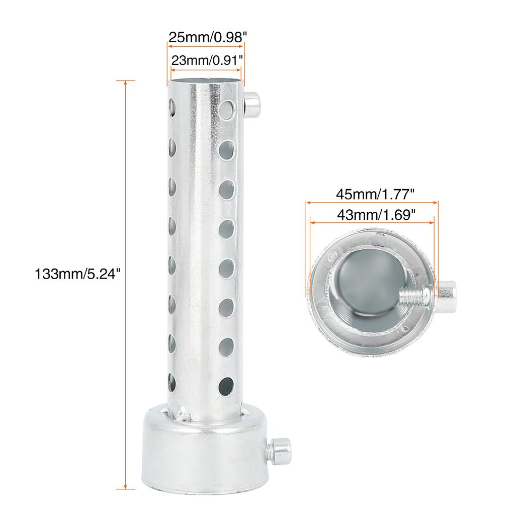 Motoforti 1/2 Pezzi Acciaio Inossidabile Universale 35mm 42mm 45mm 48mm 60mm Diametro Esterno Tubo di Scarico Moto Baffle Silenziatore Baffle