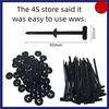 Bulk Pack Multi-Functional Universal Cable Tie Buckle 95mm X 20mm Average Size Special Sale Buy 50 Get 50 Free
