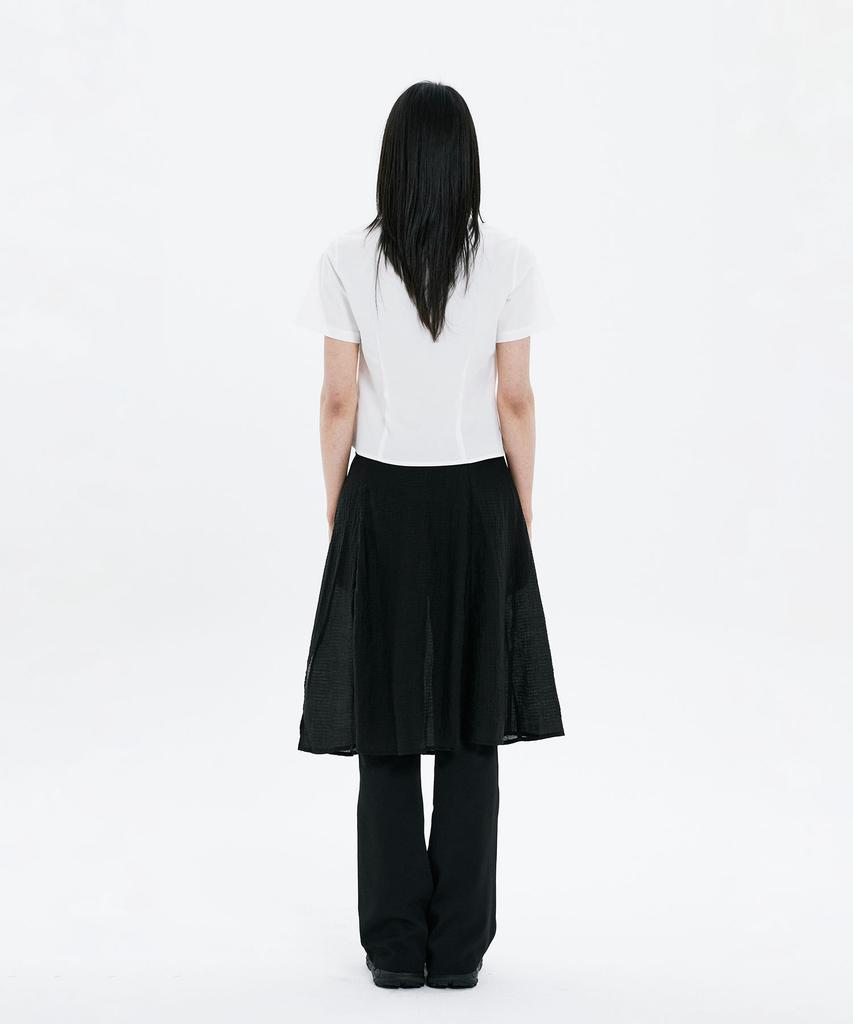 Hanahi Under Pocket Half Shirts White