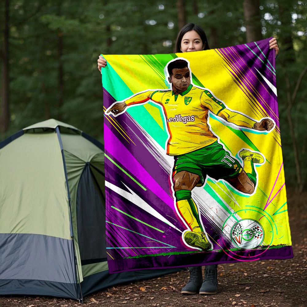 1pc Dynamic Soccer Player Action Flannel Blanket,Ultra Soft Warm Plush Throw for Home Bedroom Bed Sofa Cover Office Travel Picnic. MT071081 75cm x 95cm