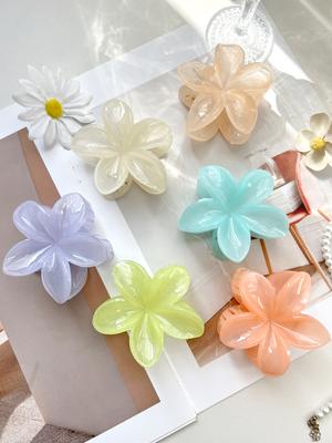 Summer New Flower Hair Claw Clips for Women Fashion Large Hair Clamp Barrettes for Thick Hair No-slip Hairpins Hair Accessories