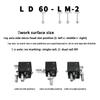XYZ60-LM LD40/60/80/90/125-RM XYZ Axis 40*40mm 60*60mm Trimming Station Manual Displacement Platform Linear Stage Sliding Table