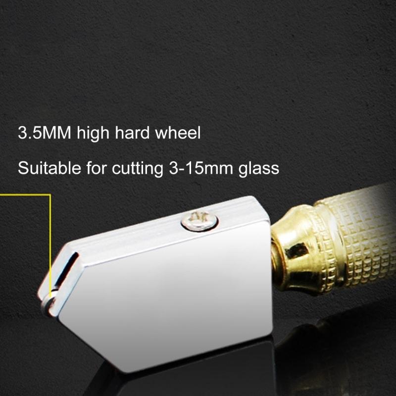 Glass Cutter Professional Portable Wheel Blade Antislip Metal Handle For DIY Tile Mirror Craft Cutting Hand Tool