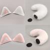 Removable Helmet Cat Ear Decoration Reusable Plush Helmet Accessory  Bicycle Helmet