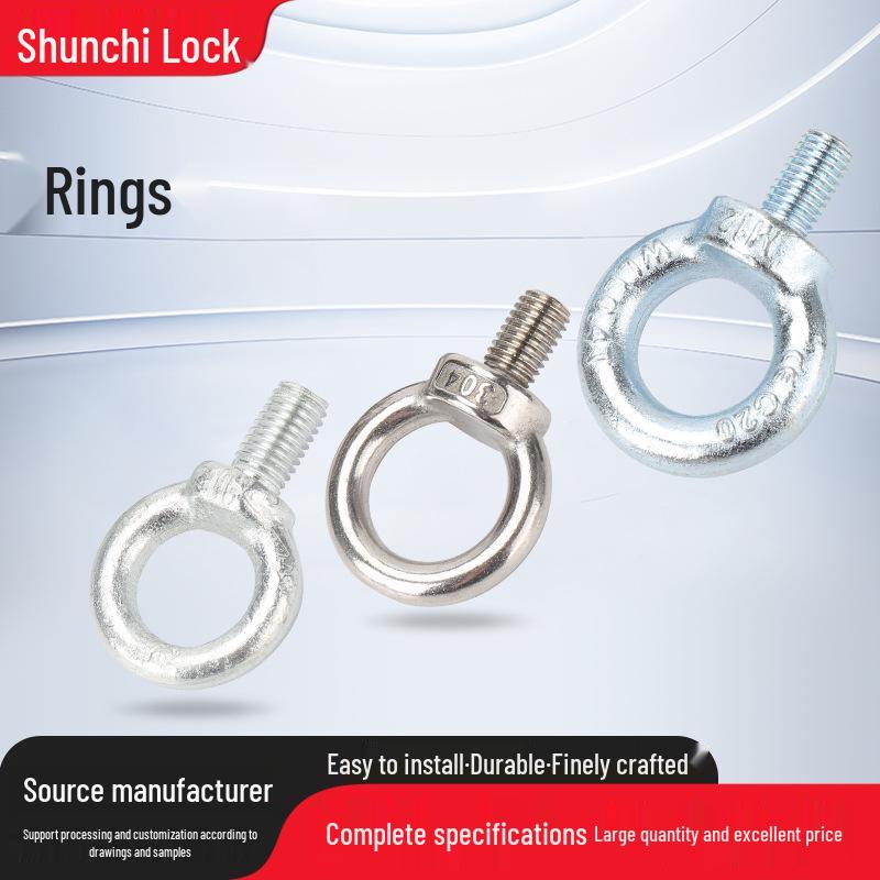 Stainless Steel Eyebolt Ring Type M10 M12 Galvanized GB825