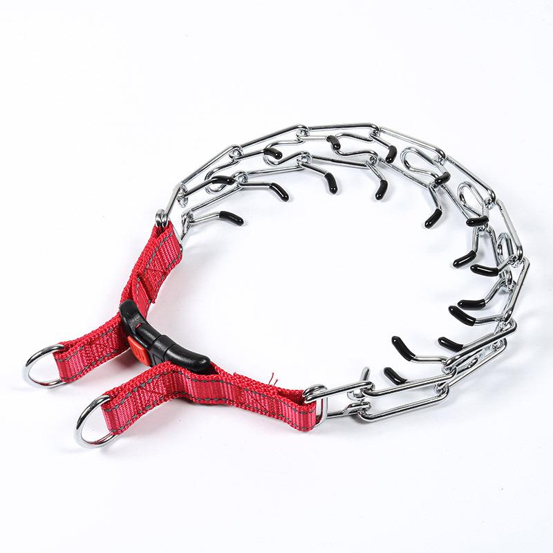 Avtagbar Metallhundträningshalsband med Järnspänne