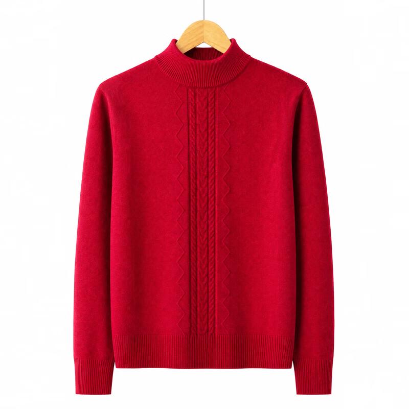 Hodo Women's Mock Neck Knitted Pullover Sweater