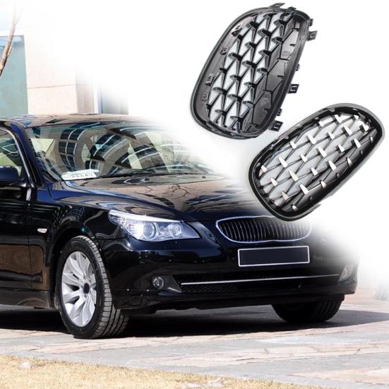 

2Pcs Center Grille Kidney Replacement Anti-corrosive Semi-electroplating Anti-scratch Front Grill 51137065702 51712155447 51137065701 for