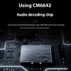 Aluminum USB Amplifier HiFi Audios Decoders 24Bit Resolution Volumes Control For Audiophiles Headphones Desktop Setups