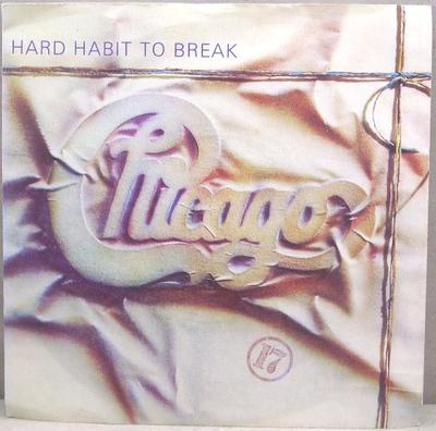 7inch Record CHICAGO - Hard Habit To Break W9214 Warner Bros. Re 1984 UK Rock Used