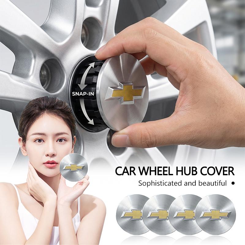 4 Stück Auto Radnabenkappe Nabenkappe Abzeichen Emblem Zubehör Für Chevrolet Cruze Sail Corsa Aveo Captiva Sonic Spark S10 Tracker Trax Colorado Malibu