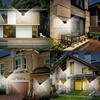Outdoor LED Solar Lights Motion Sensor Outdoor Wall Lights 100 LED Lights 4 Side Lights for Garden Patio Balcony etc.