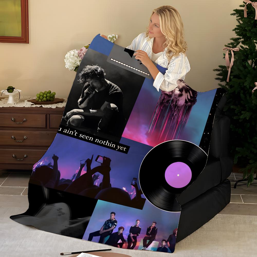 Music O-One R-Republic Throw Flannel Blanket, Soft Warm, Durable & Washable cute Cool