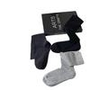 Gray Catwalk Calf Socks Women'S Thin Cotton Socks Vertical Striped Stockings Fashion Stacking Socks Tide