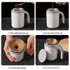 Automatic USB Rechargeable Magnetic Stirring Coffee Cup with 304 Stainless Steel, for Lazy Person
