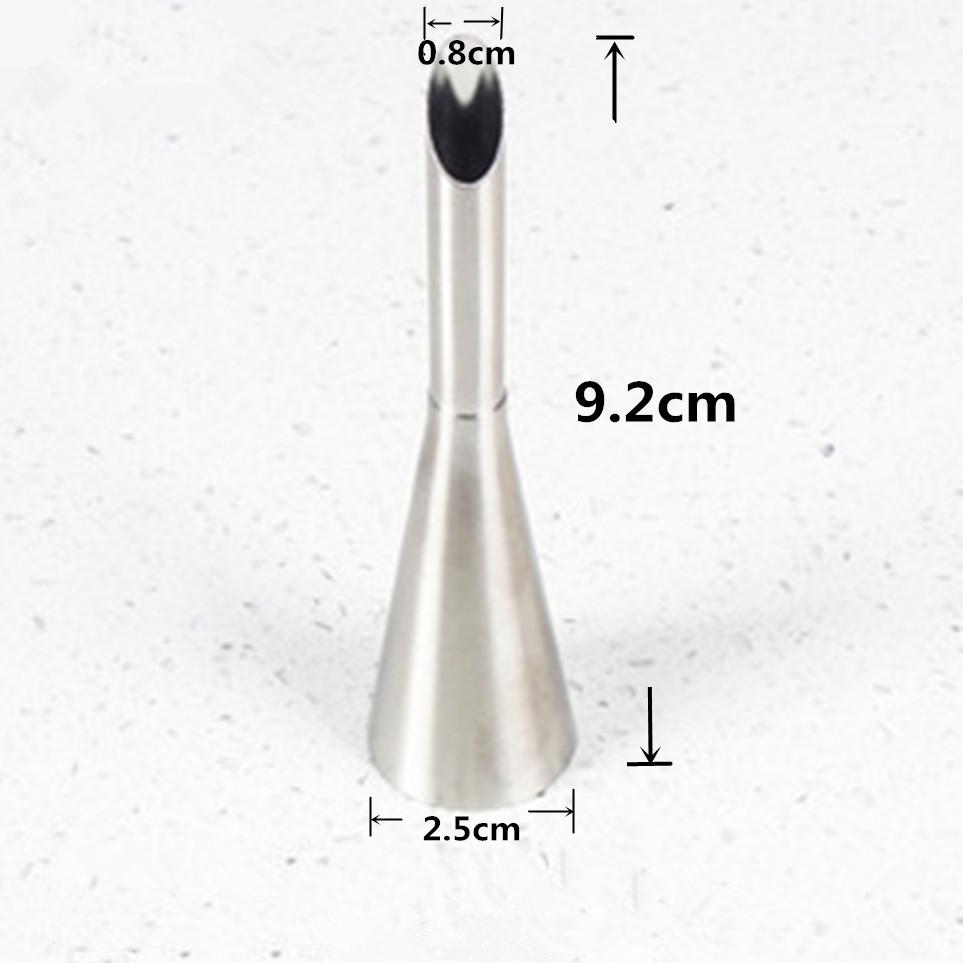 Dezertné dekoratérky Nerezové potrubie Pomôcka na obláčiky kvetov v ústach