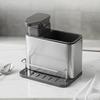 Stainless Steel Cutlery Organizer Multi Compartment Storage Box Dishwasher Safe Silver Kitchen Utensil Holder with Drainage Holes Non-Slip Countertop