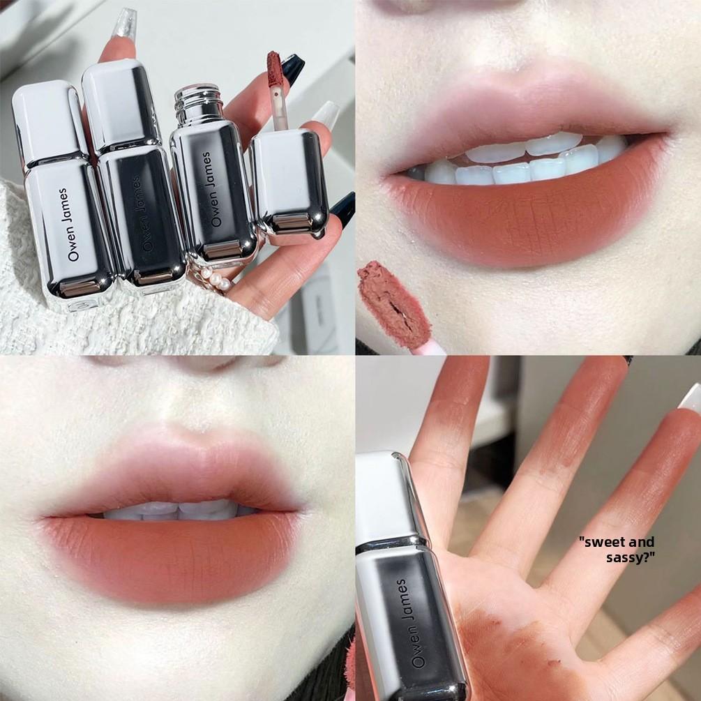 Owen James Samtiger Matter Lippen-Tint Lang Anhaltend, Hochpigmentierter Lippen-Stain