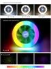 Silent RGB LED Ceiling Fan Light with E27 Base and Magic Ball Design