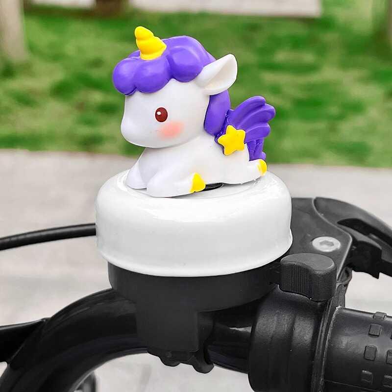 Unicorn Children's Bicycle Bell Super Loud Universal Cute Cartoon Balance Bike Bicycle Skateboard Horn Super Loud
