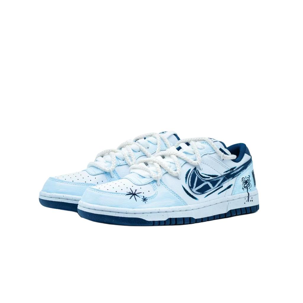 Nike Big Celestial Wings Cushioning, Wear Resistant Low top Skateboard Shoes Unisex Light Blue 355152-140(Team1154-)