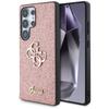 Custodia Per Samsung Galaxy S25 Ultra Guess Glitter 4G Logo Metallico
