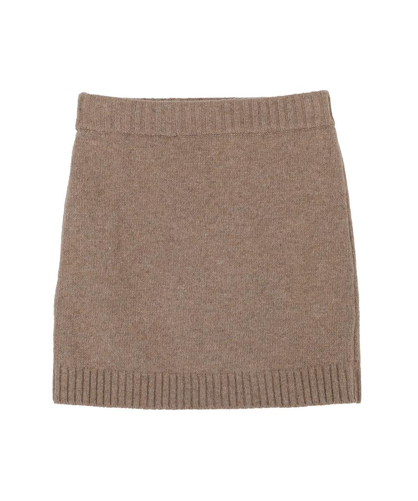 Hardcore Happiness Hch Classic Knit Mini Skirt_Beige