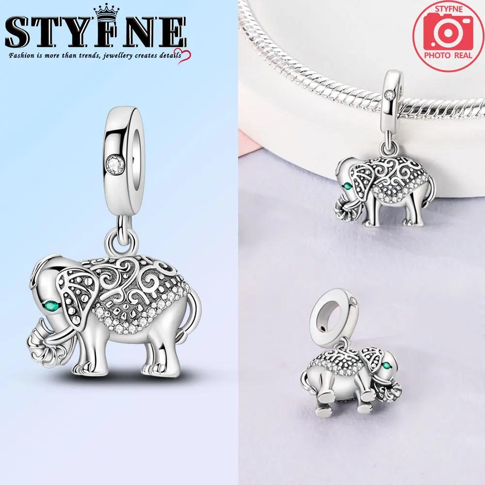 Copper Tyrannosaurus Rex Dinosaur Lion Tiger Elephant Animal Charms Beads Fit Original Bracelets Diy Jewelry