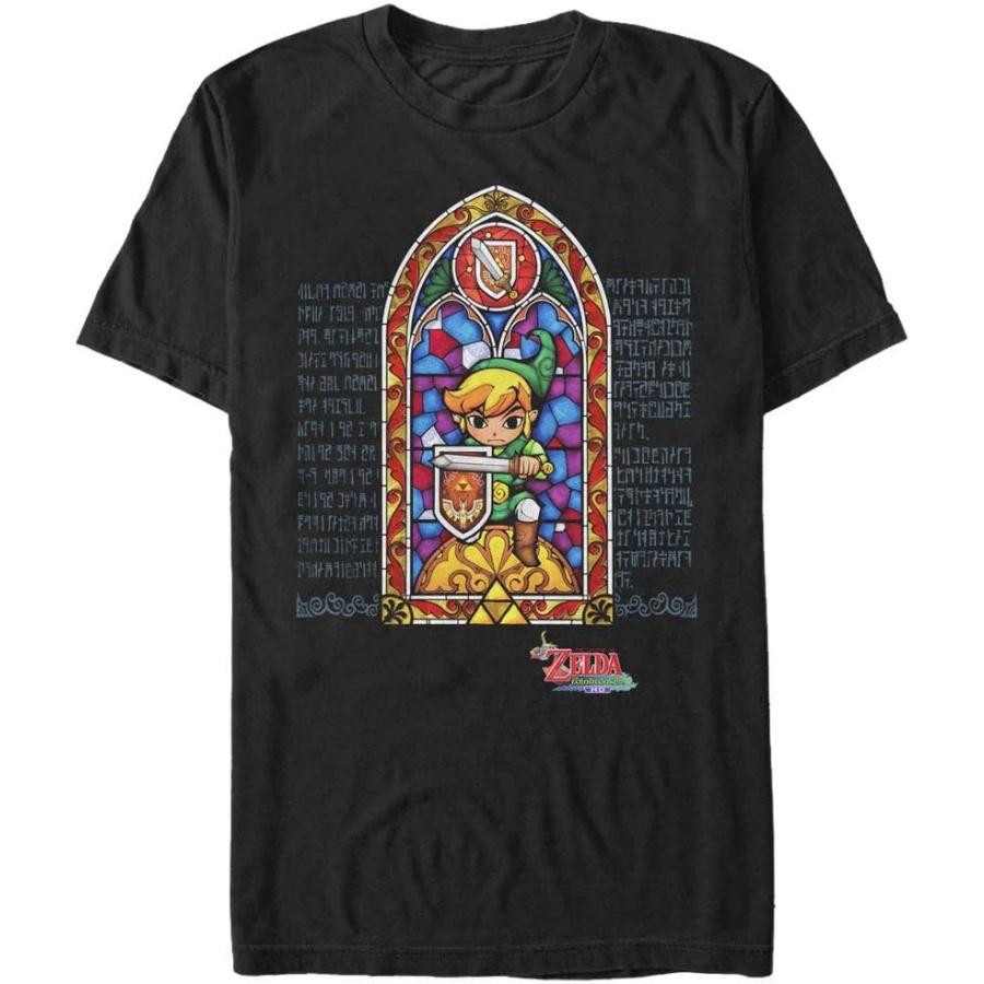 Fifth Sun Men s Nintendo Legend of Zelda Stained Glass T-Shirt XXXXXL чёрный